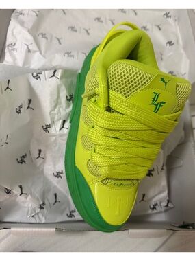 Puma Kids Neon Yellow and Green Low-Top Sneakers, la France assist jr